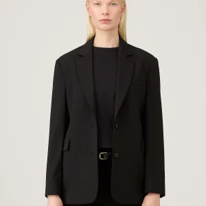 Women's Wool Blazer in Black