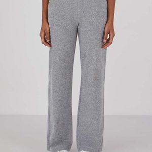 Women's Towelling Trouser in Grey Melange