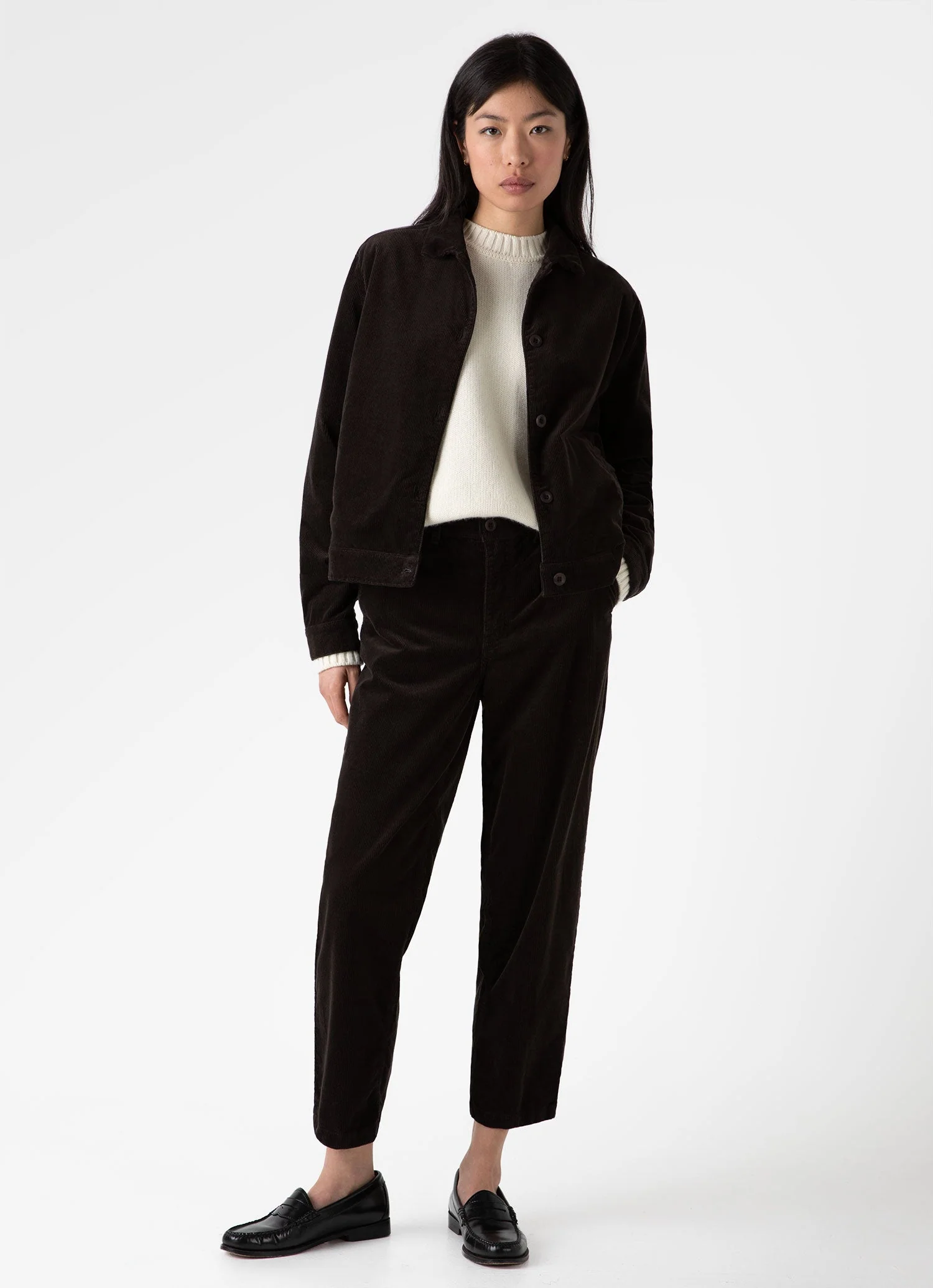 Women&rsquo;s Corduroy Trouser in Coffee