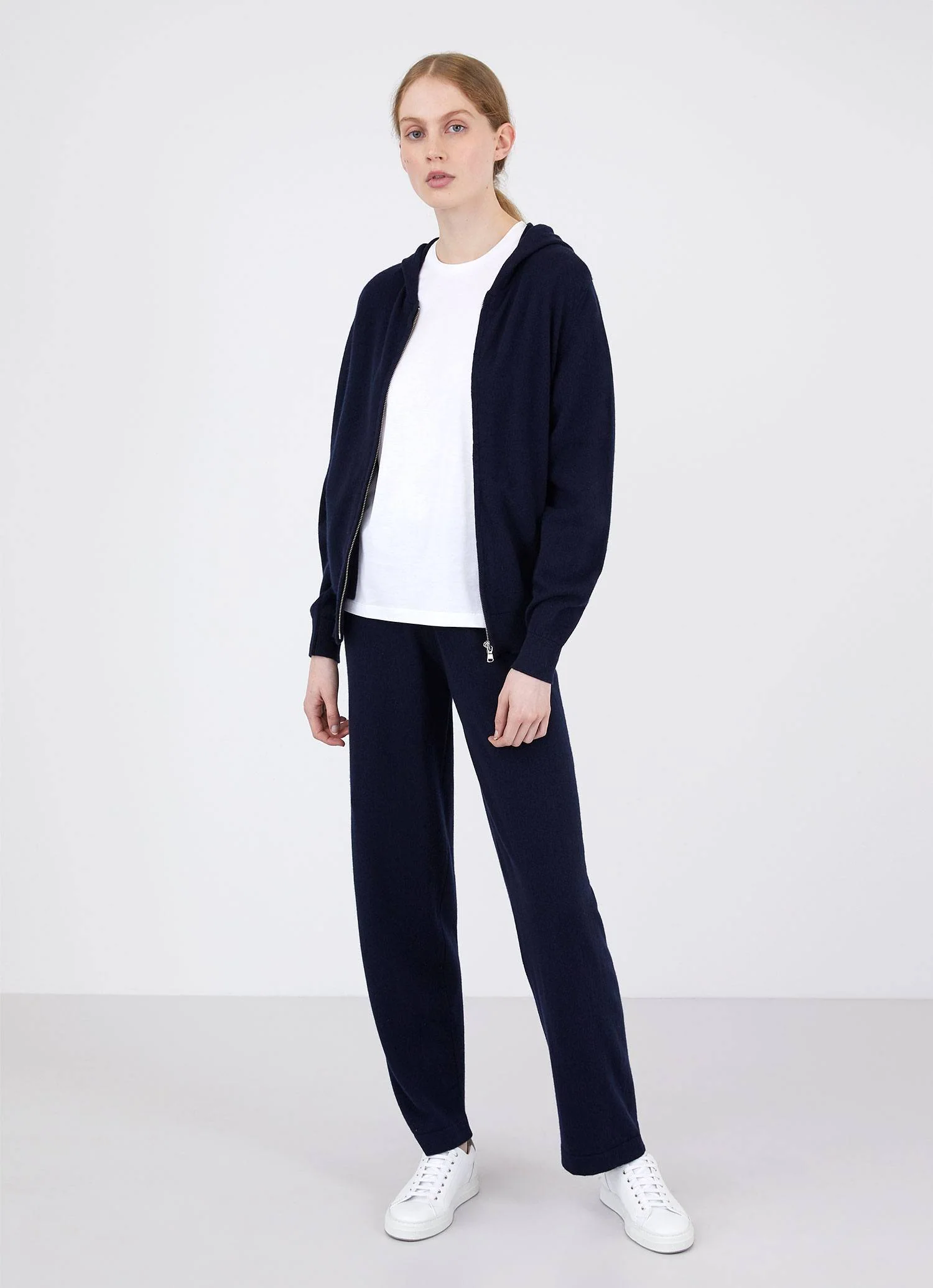 Women&rsquo;s Cashmere Lounge Pant in Navy