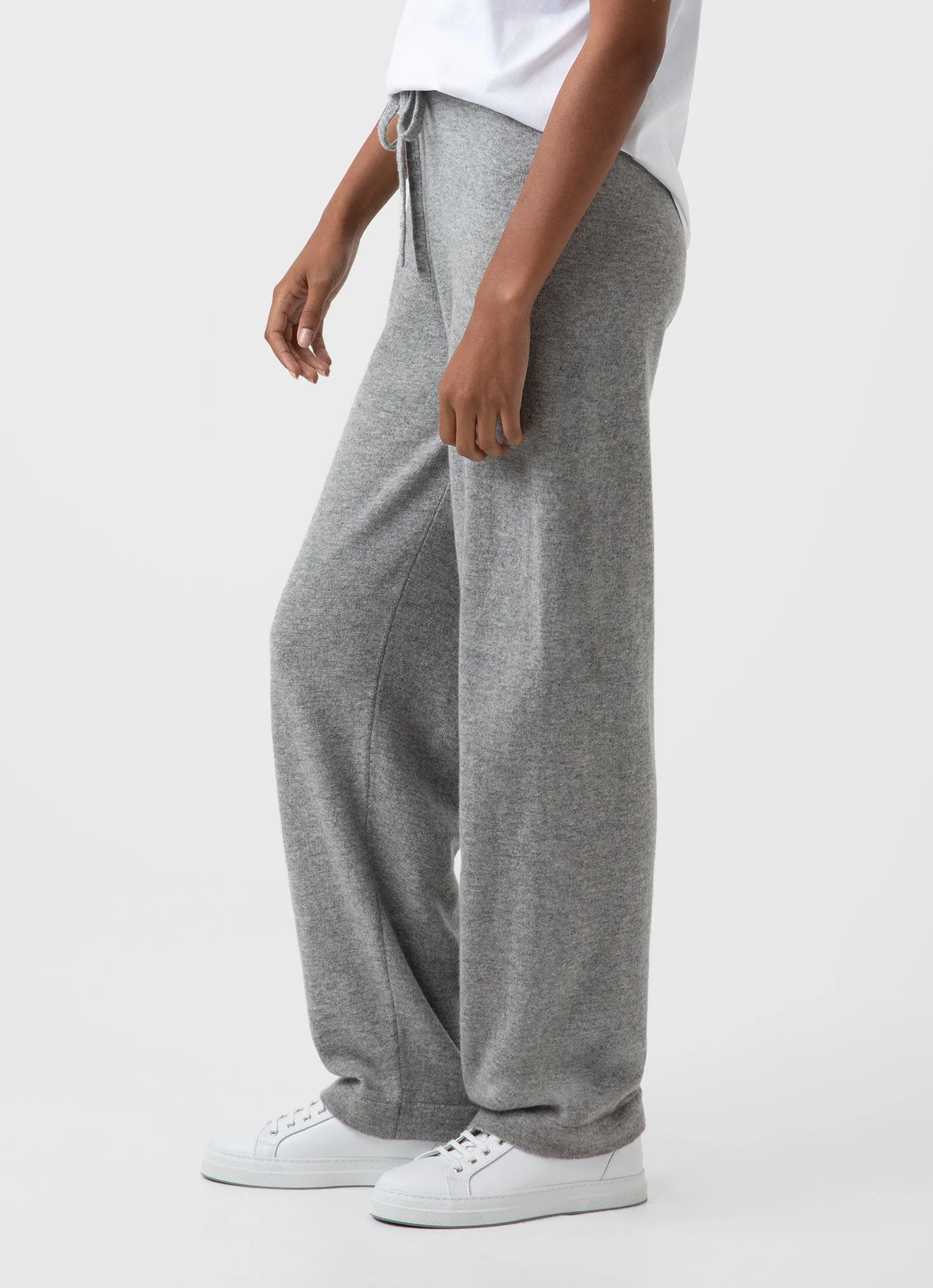 Women&rsquo;s Cashmere Lounge Pant in Grey Melange
