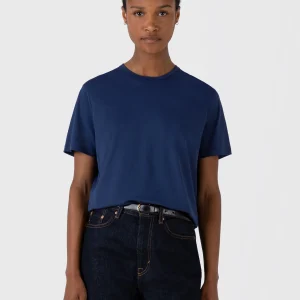 Women's Relaxed Fit T-shirt in Ink Blue